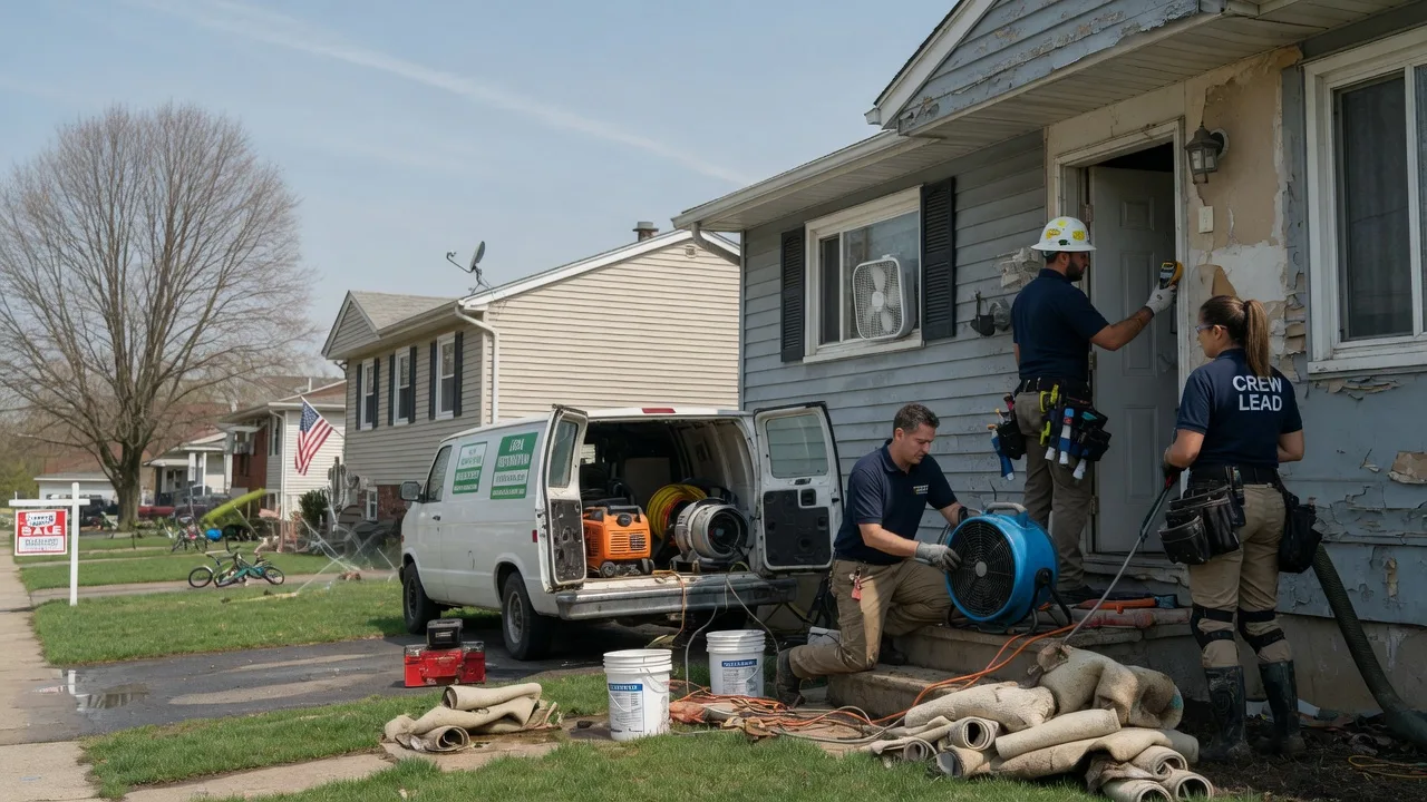 Flood Cleanup in Pedricktown, NJ near me